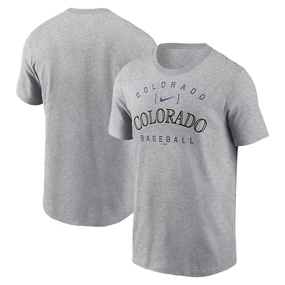 Nike Colorado Rockies Home Team Athletic Arch T-Shirt