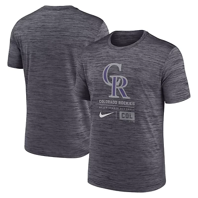 Nike Colorado Rockies Large Logo Velocity T-Shirt