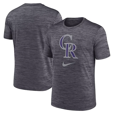 Nike Colorado Rockies Logo Velocity Performance T-Shirt