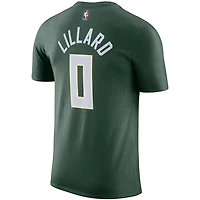 Nike Damian Lillard Hunter Milwaukee Bucks Name  Number T-Shirt