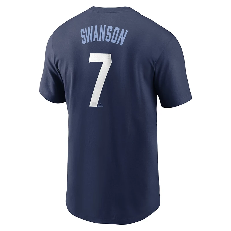 Nike Dansby Swanson Chicago Cubs City Connect Fuse Name  Number T-Shirt