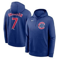 Nike Dansby Swanson Chicago Cubs Player Name  Number Club Pullover Hoodie