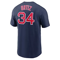 Nike David Ortiz Boston Red Sox Name  Number Logo T-Shirt