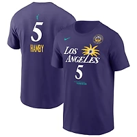 Nike Dearica Hamby Los Angeles Sparks Explorer Edition Name  Number T-Shirt