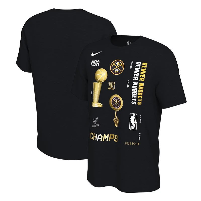 Nike Denver Nuggets 2023 NBA Finals Champions Celebration Expressive T-Shirt