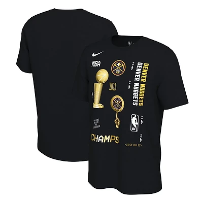 Nike Denver Nuggets 2023 NBA Finals Champions Celebration Expressive T-Shirt
