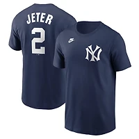 Nike Derek Jeter New York Yankees Cooperstown Collection Fuse Name  Number T-Shirt