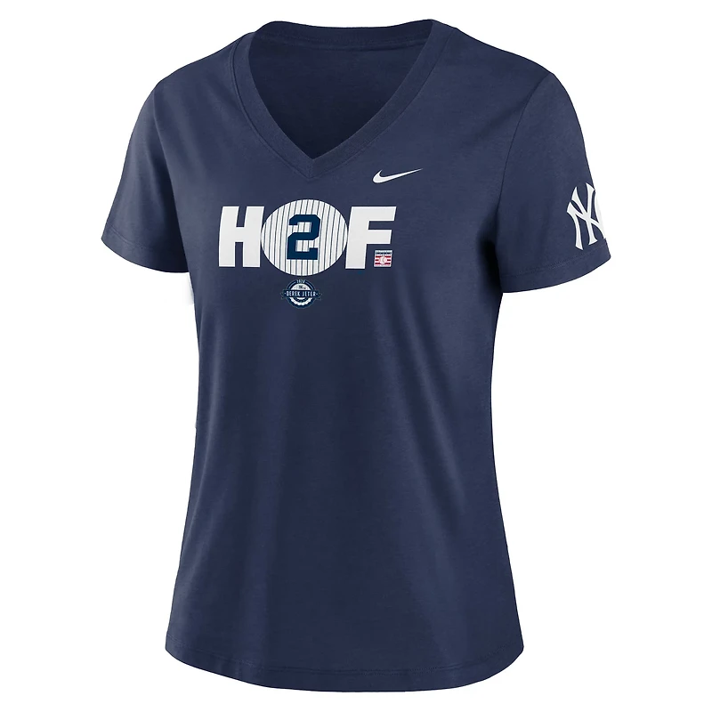 Nike Derek Jeter New York Yankees HOF2 Tri-Blend V-Neck T-Shirt