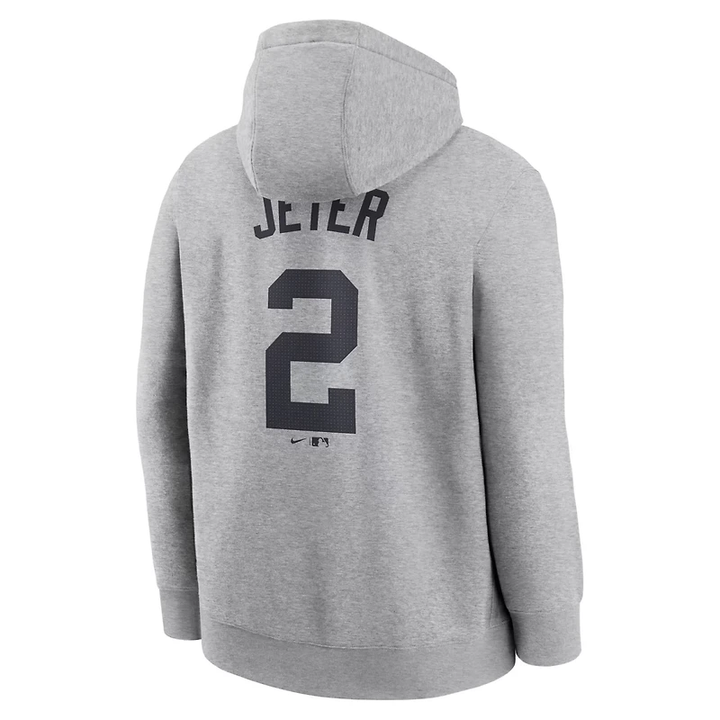 Nike Derek Jeter New York Yankees Player Name Number Club Fleece Pullover Hoodie