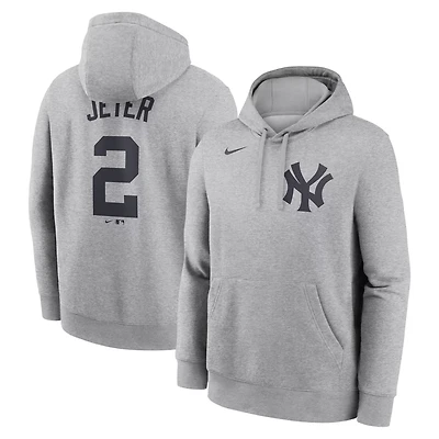 Nike Derek Jeter New York Yankees Player Name  Number Club Fleece Pullover Hoodie