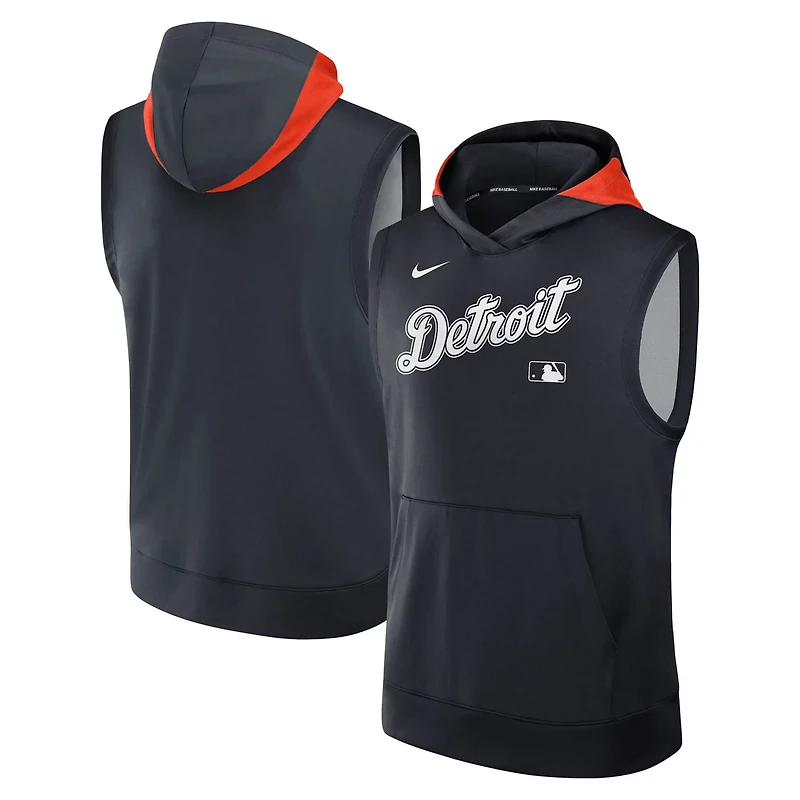 Nike Detroit Tigers Authentic Collection Performance Sleeveless Pullover Hoodie