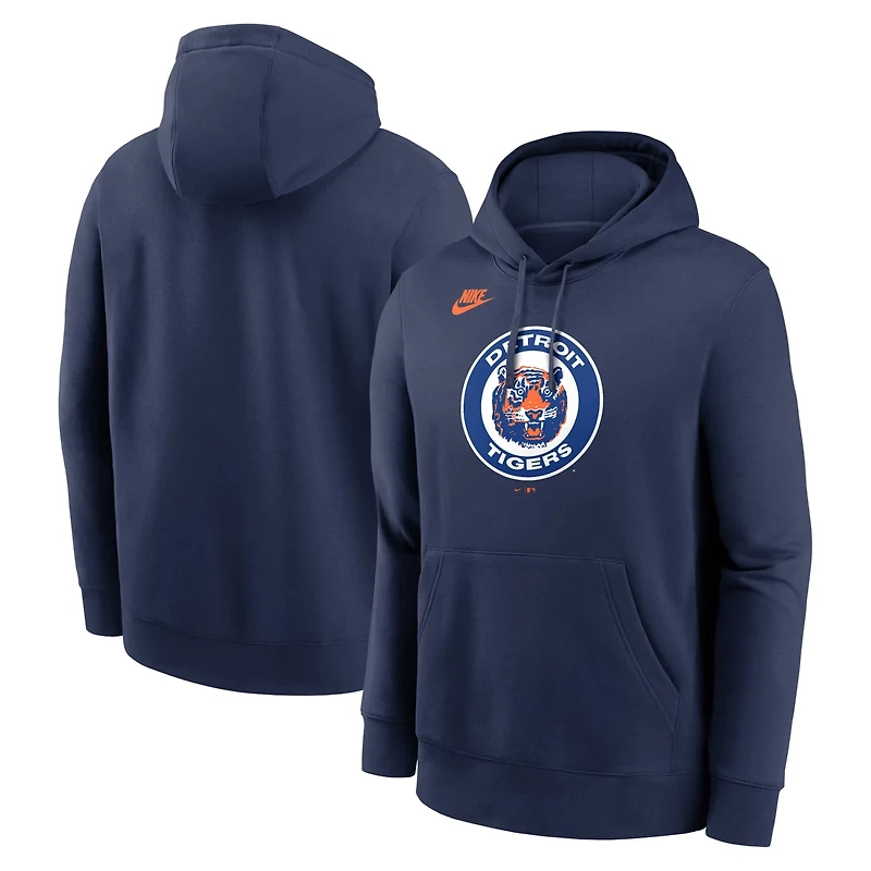 Nike Detroit Tigers Cooperstown Collection Logo Club Pullover Hoodie