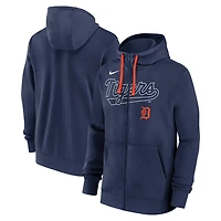 Nike Detroit Tigers Knockout Script Full-Zip Hoodie