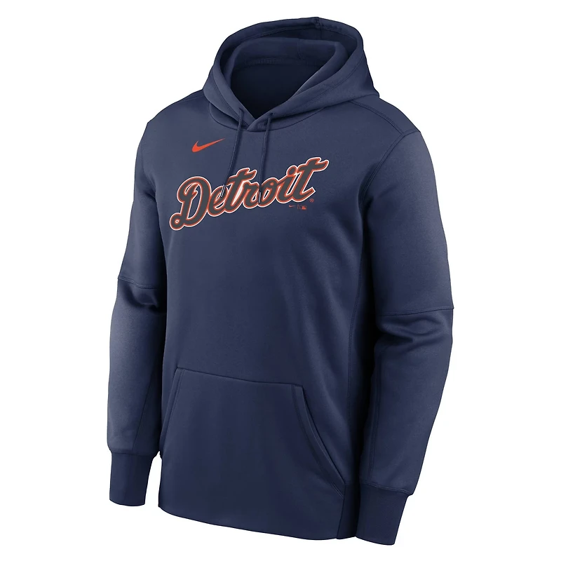 Nike Detroit Tigers Primary Wordmark Therma Hoodie