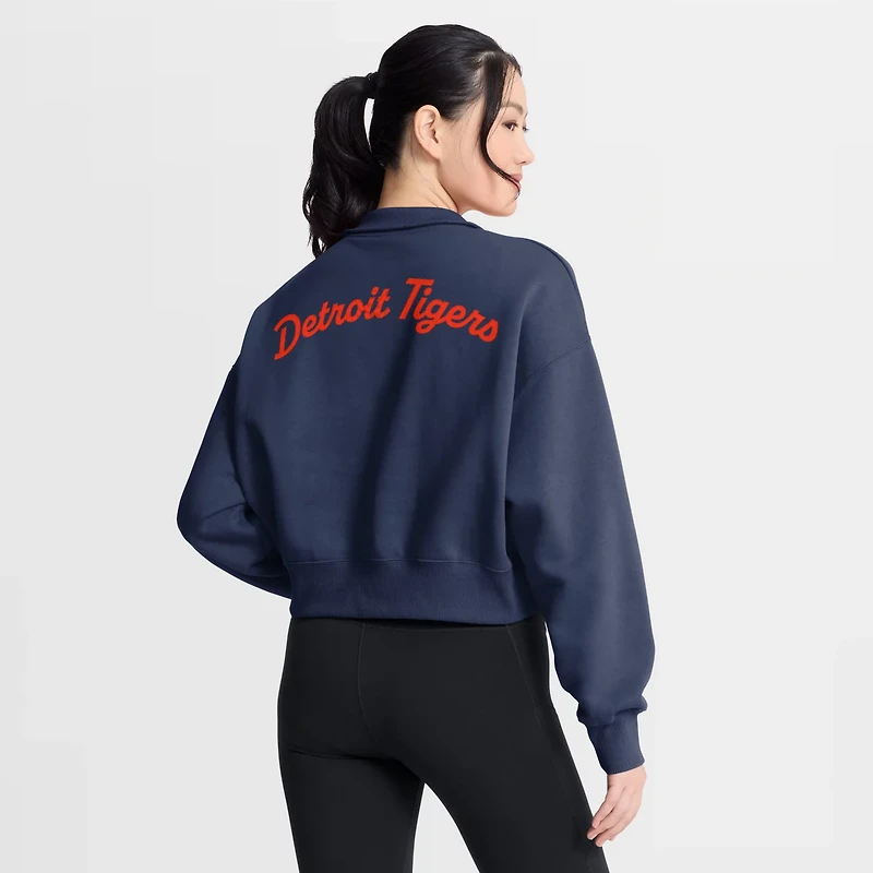 Nike Detroit Tigers Primetime Phoenix Fleece Half-Zip Sweatshirt