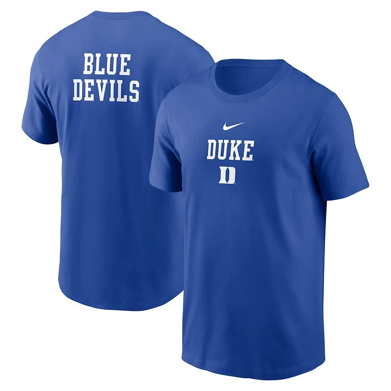 Nike Duke Blue Devils 2-Hit Stacked T-Shirt