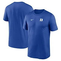 Nike Duke Blue Devils 2025 Sideline Small Logo Legend Performance T-Shirt