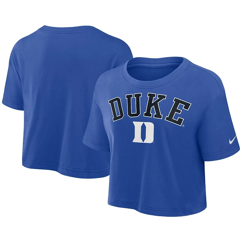 Nike Duke Blue Devils Athletic Prep Arch Performance Cropped T-Shirt