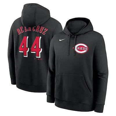 Nike Elly De La Cruz Cincinnati Reds Player Name  Number Club Fleece Pullover Hoodie
