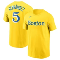 Nike Enrique Hernandez Boston Red Sox City Connect Name  Number T-Shirt