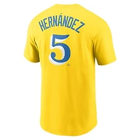 Nike Enrique Hernandez Boston Red Sox City Connect Name  Number T-Shirt