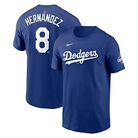 Nike Enrique Hernndez Los Angeles Dodgers 2025 World Series Champions Name  Number T-Shirt
