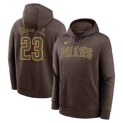Nike Fernando Tatis Jr San Diego Padres Player Name  Number Club Fleece Pullover Hoodie