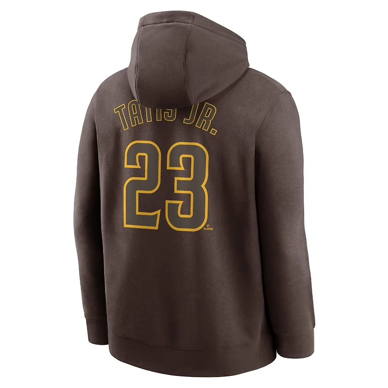 Nike Fernando Tatis Jr San Diego Padres Player Name  Number Club Fleece Pullover Hoodie