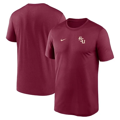 Nike Florida State Seminoles 2025 Sideline Small Logo Legend Performance T-Shirt