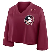 Nike Florida State Seminoles Cropped Mesh Dri-FIT Fashion Jersey