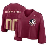Nike Florida State Seminoles Cropped Mesh Dri-FIT Fashion Jersey