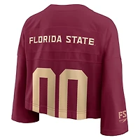 Nike Florida State Seminoles Cropped Mesh Dri-FIT Fashion Jersey