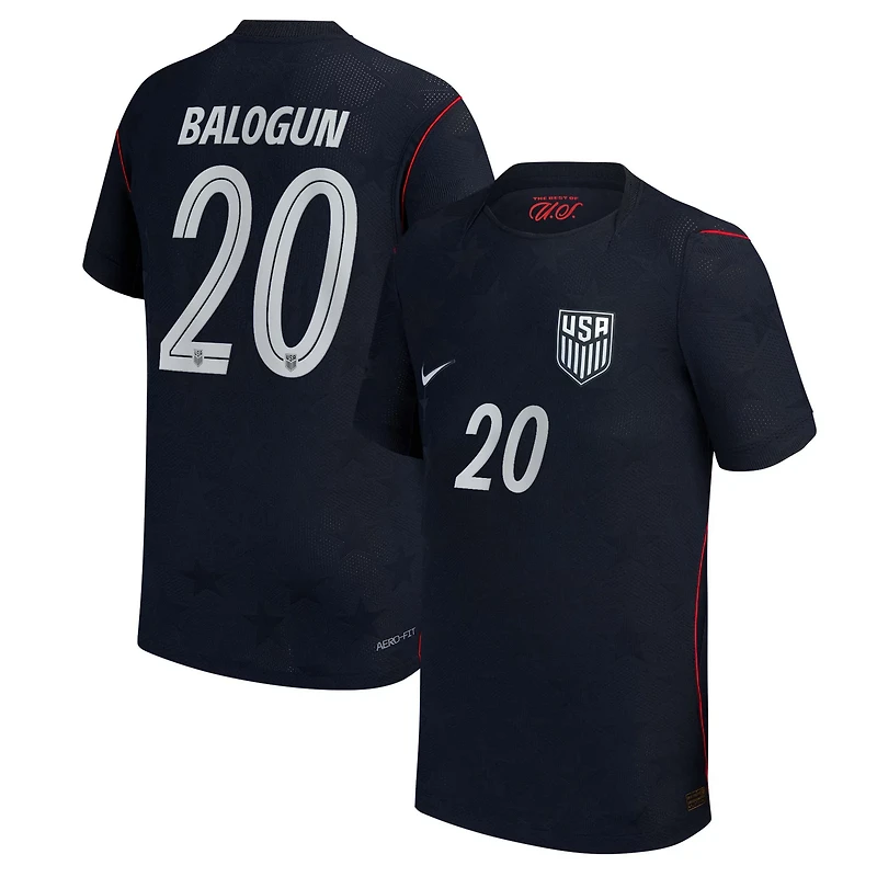 Nike Folarin Balogun Youth USMNT 2026 Away Match Authentic Jersey
