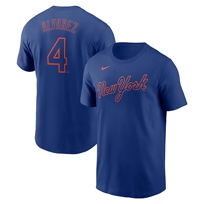 Nike Francisco Alvarez New York Mets Fuse Name  Number T-Shirt