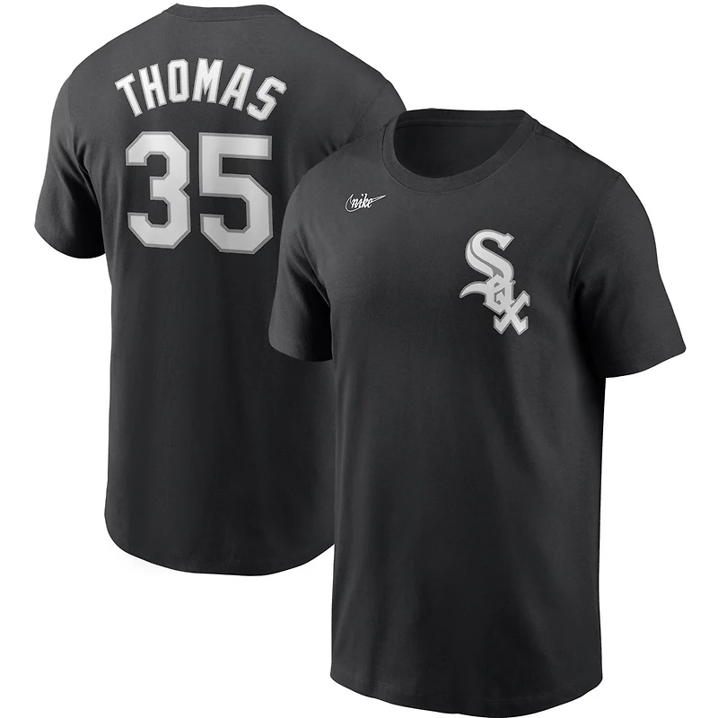 Nike Frank Thomas Heathered Gray Chicago Sox Cooperstown Collection Name  Number T-Shirt