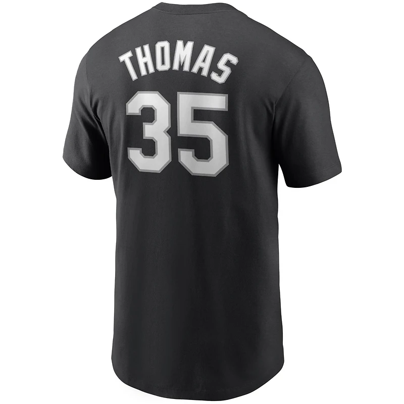 Nike Frank Thomas Heathered Gray Chicago Sox Cooperstown Collection Name  Number T-Shirt