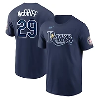 Nike Fred McGriff Tampa Bay Rays Name  Number Hall of Fame T-Shirt
