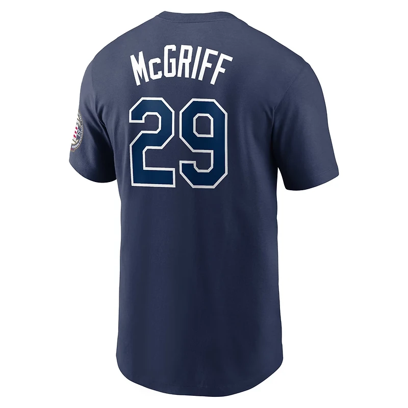 Nike Fred McGriff Tampa Bay Rays Name Number Hall of Fame T-Shirt