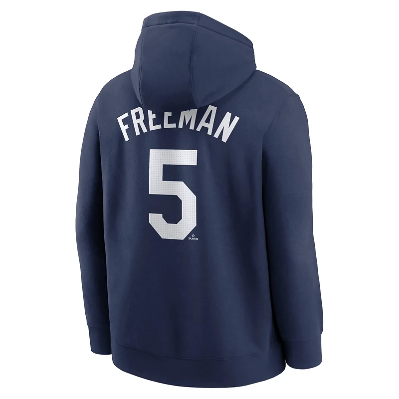 Nike Freddie Freeman Los Angeles Dodgers Player Name Number Club Pullover Hoodie