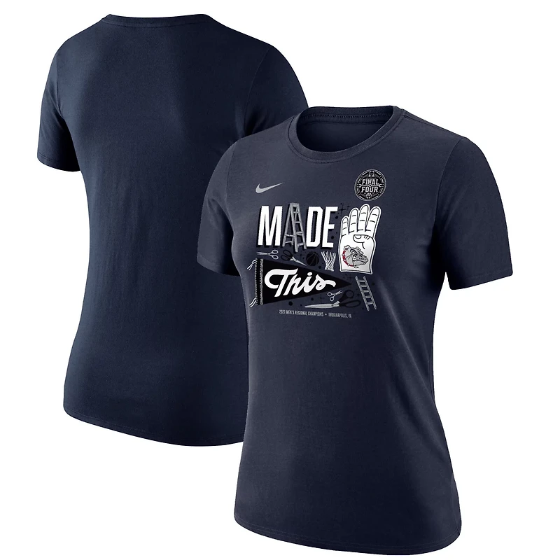 Nike Gonzaga Bulldogs 2021 NCAA Men's Basketball Tournament March Madness Final Four Bound Regional Locker Room T-Shirt