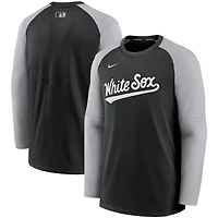 Nike /Gray Chicago White Sox Authentic Collection Pregame Performance Raglan Pullover Sweatshirt