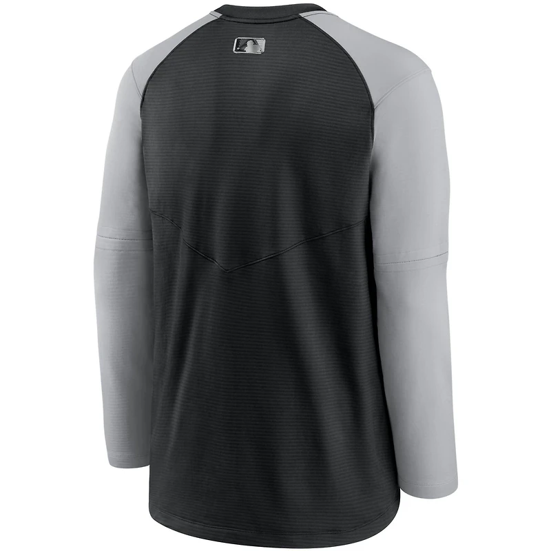 Nike /Gray Chicago White Sox Authentic Collection Pregame Performance Raglan Pullover Sweatshirt