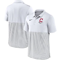 Nike /Gray Cleveland Indians Home Plate Striped Polo