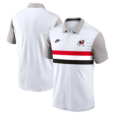 Nike Gray Georgia Bulldogs Athletic Prep Legacy Logo Vapor Performance Polo