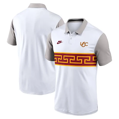 Nike Gray USC Trojans Athletic Prep Legacy Logo Vapor Performance Polo