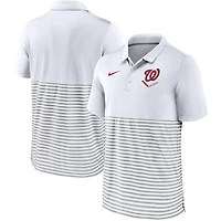 Nike /Gray Washington Nationals Home Plate Striped Polo