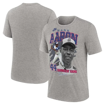Nike Hank Aaron Atlanta Braves Cooperstown Collection Player Local T-Shirt