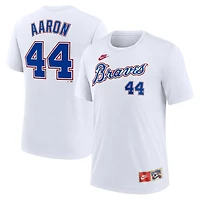Nike Hank Aaron Atlanta Braves Cooperstown Collection Tri-Blend Name  Number T-Shirt