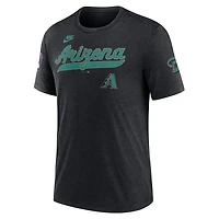 Nike Heather Arizona Diamondbacks Cooperstown Collection Eras Tri-Blend T-Shirt