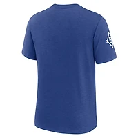Nike Heather Brooklyn Dodgers Cooperstown Collection Eras Tri-Blend T-Shirt